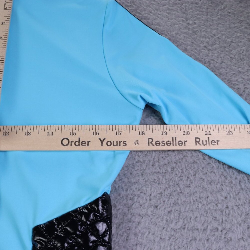 Brendratti Lido Jacket Womens 44 Blue Quilted Full Zip Athletic Designer Italy - Picture 12 of 12